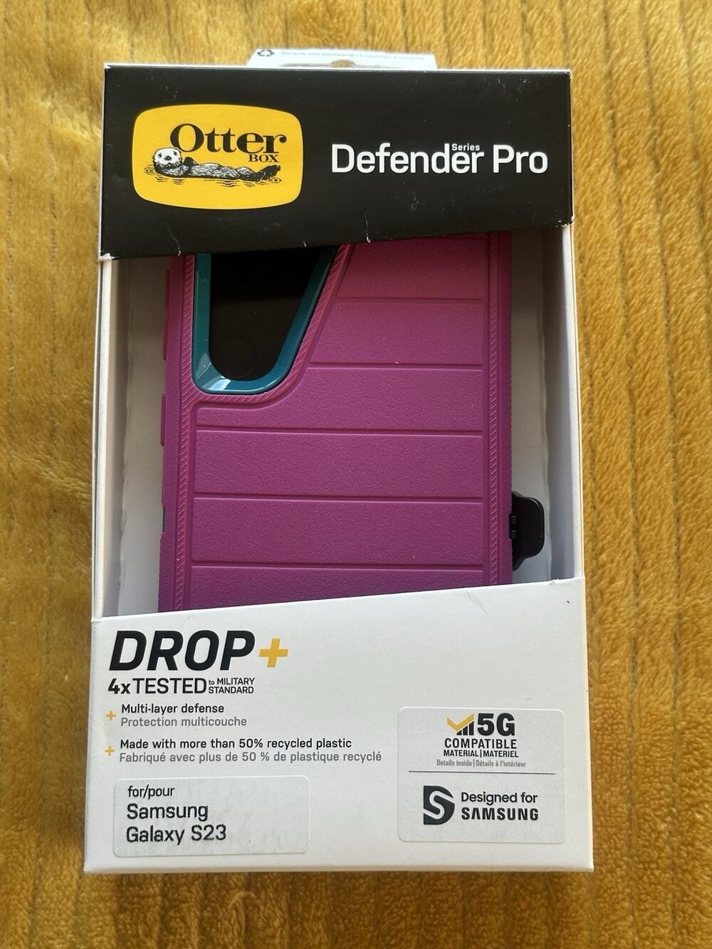OtterBox Defender Pro Rugged Multi-Layer Case Purple for Galaxy S23